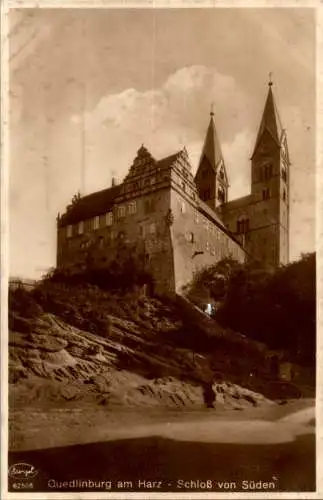 quedlinburg, schloß von süden (Nr. 14735)