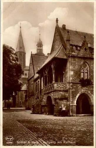 goslar, aufgang am rathaus (Nr. 14750)
