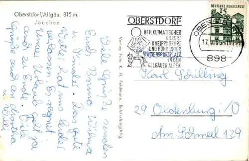 oberstdorf/allgäu, jauchen, 1965 (Nr. 14785)