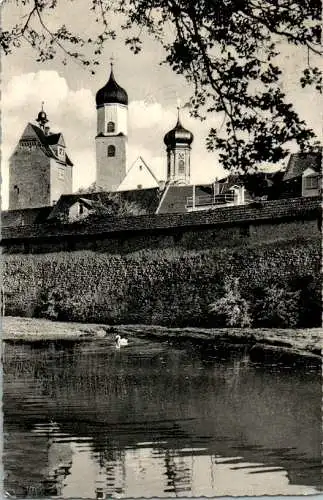 isny im allgäu, an der nördlichen stadtmauer, 1958 (Nr. 14794)