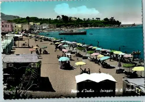 porto d'ischia, spiaggia di s. pietro, 1958 (Nr. 14803)