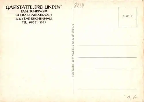 gaststätte "drei linden", bad reichenhall (Nr. 14892)