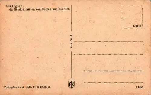 stuttgart, die stadt inmitten von gärten und wäldern (Nr. 15046)