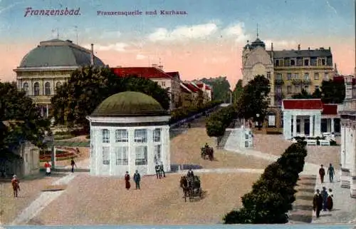 franzensbad, franzensquelle und kurhaus (Nr. 15202)