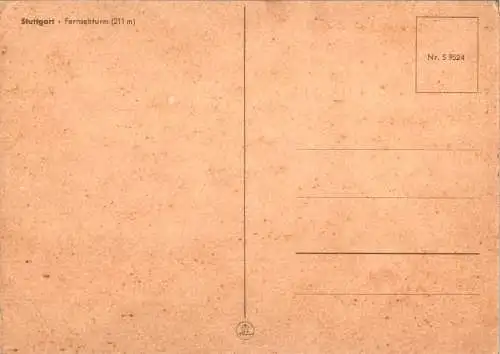 stuttgart, fernsehturm (Nr. 15320)