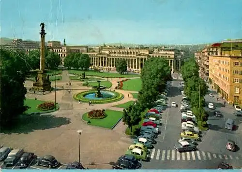 stuttgart, schloßplatz mit königsbau (Nr. 15351)