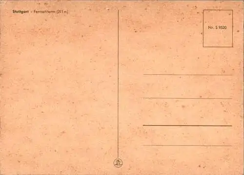 stuttgart, fernsehturm (Nr. 15354)