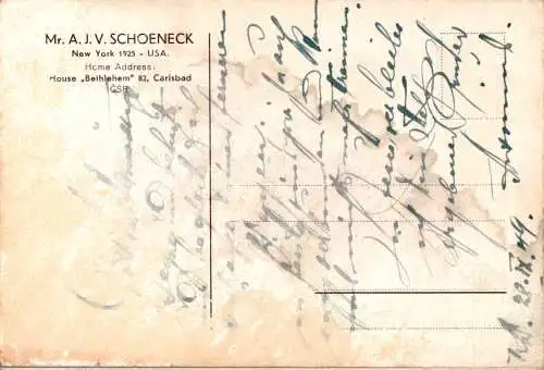 mr. a.j.v. schoeneck, new york 1925 (Nr. 15469)