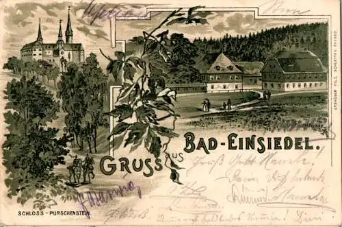 gruss aus bad einsiedel, schloss purschenstein (Nr. 15518)