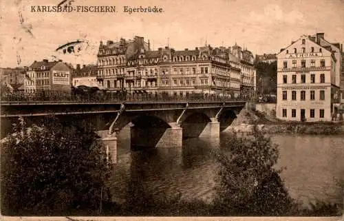karlsbad-fischern, egerbrücke (Nr. 15550)