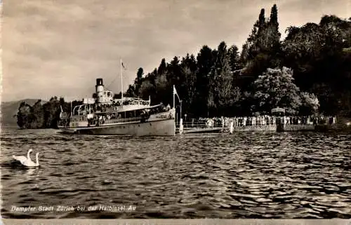 dampfer stadt zürich bei der halbinsel au (Nr. 15595)