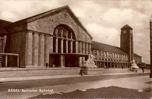 basel, badischer bahnhof, gare badoise (Nr. 15596)