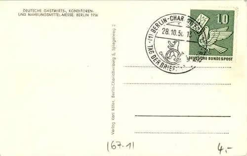 deutsche konditoren-messe berlin 1956 (Nr. 15605)