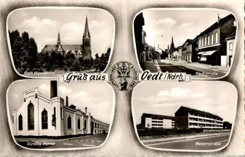 gruß aus oedt, ndrh., girmes-werke, weberstraße (Nr. 15623)