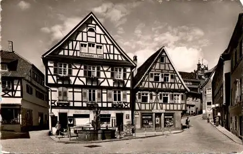 gernsbach/baden, hoftstatt mit café walz (Nr. 15680)