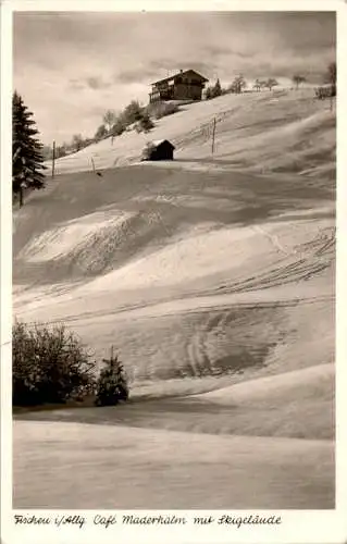 fischen im allgäu, café maderhalm mit skigelände (Nr. 15795)