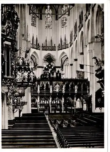 lübeck, st. marienkirche, mittelschiff (Nr. 15832)