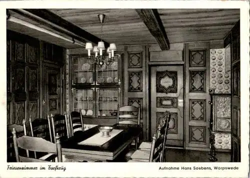 friesenzimmer im torfkrug, wiesmoor, hans saebens (Nr. 15842)