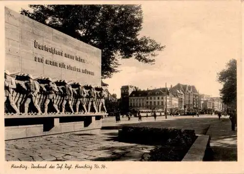 hamburg, denkmal des inf.reg. 76 (Nr. 15855)