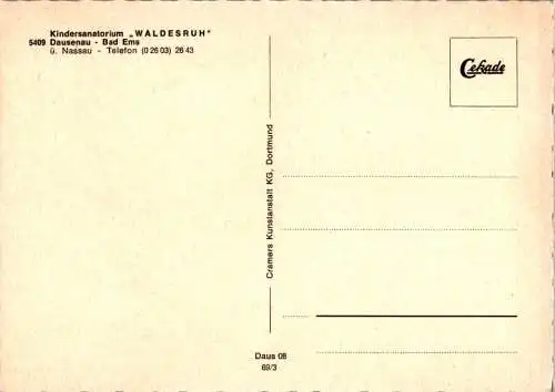 kindersanatorium waldesruh, dausenau (Nr. 16007)