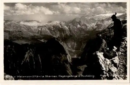 blick vom watzmann, hagengebirge, hochkönig (Nr. 16090)