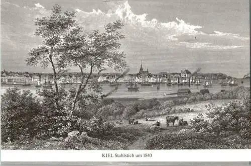 kiel, stahlstich um 1840 (Nr. 16112)