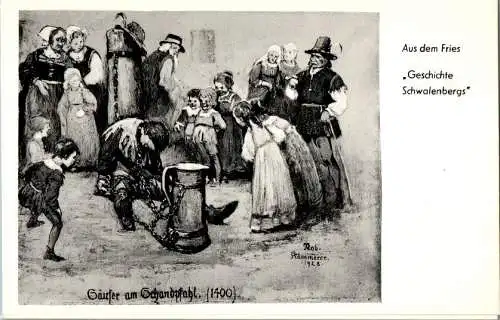 aus dem fries "geschichte schwalenbergs", schwalenberg (Nr. 16399)