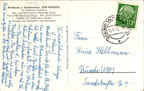 hotel zum paradies, siebertal (südharz) (Nr. 16524)