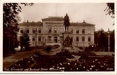 kiel, universität und denkmal kaiser wilhelm i. (Nr. 16607)