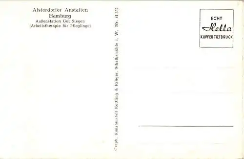 alsterdorfer anstalten hamburg, außenstation gut stegen (Nr. 16645)