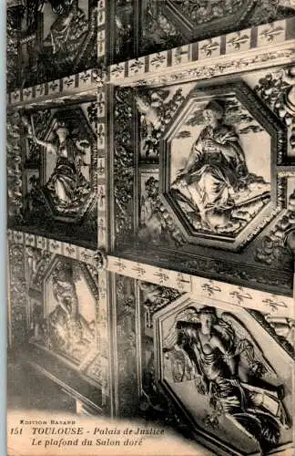 toulouse - palais de justice, le plafond du salon dore (Nr. 16784)