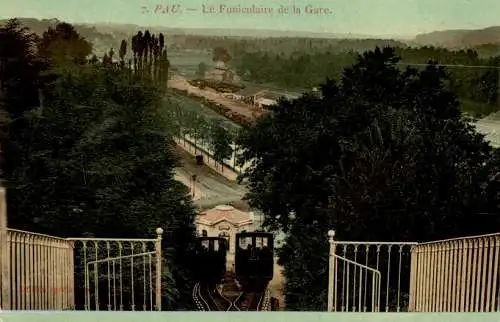 pau, le funiculaire de la gare (Nr. 16785)