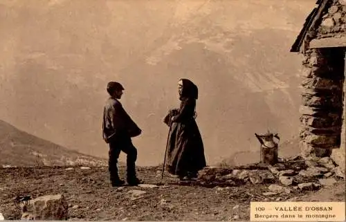 vallee d'ossau, bergers dans la montagne (Nr. 16790)