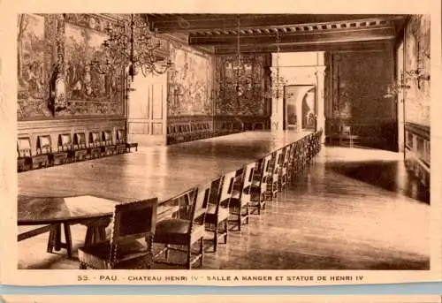 pau, chateau henri iv, salle a manger (Nr. 16808)