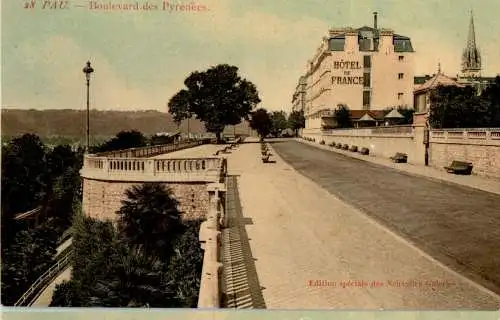 pau, boulevard des pyrenees, hotel de france (Nr. 16812)