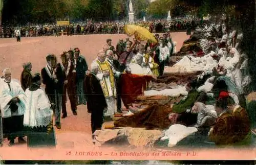 lourdes, la benediction des malades (Nr. 16815)