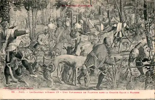 pau, chateau henri iv, une tapisserie de flandres (Nr. 16827)