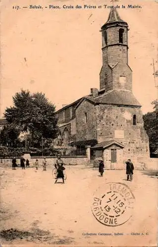 belvès, place, croix des frères (Nr. 16854)