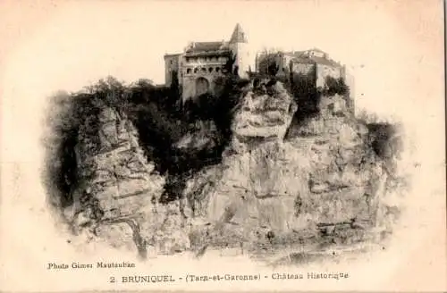 bruniquel, chateau historique (Nr. 16893)