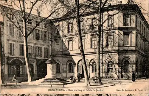 montauban, place du coq et palais de justice (Nr. 16909)