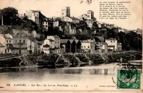 cahors, les bords du lot au pont-neuf (Nr. 16984)