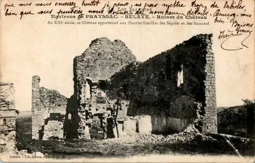 prayssac - belaye, ruines du chateau (Nr. 16988)