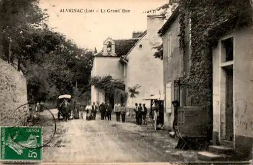 alvignac (lot), la grand' rue (Nr. 16989)