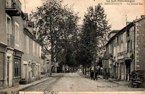 bretenoux, la grand rue (Nr. 17012)