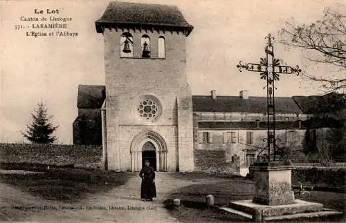 limogne, laramiere, l'eglise et l'abbaye (Nr. 17040)