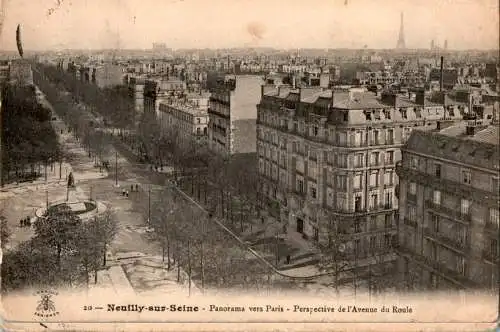 neuilly-sur-seine, panorama vers paris (Nr. 17045)