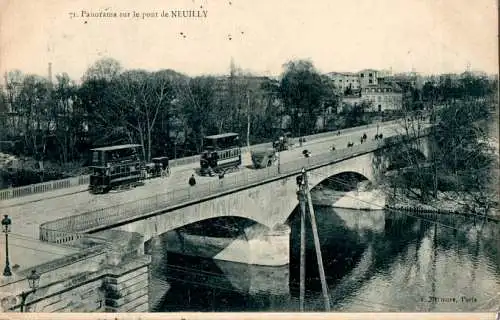 neuilly-sur-seine, panorama sur le pont de neuilly (Nr. 17046)