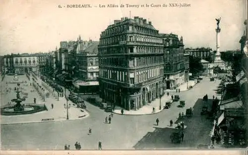 bordeaux, les allees de tourny et le cours du xxx-juillet (Nr. 17054)