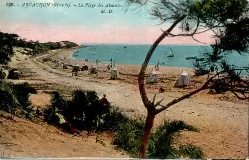 arcachon, la plage des abatilles (Nr. 17066)