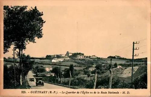 guethary, le quartier de l'eglise (Nr. 17085)